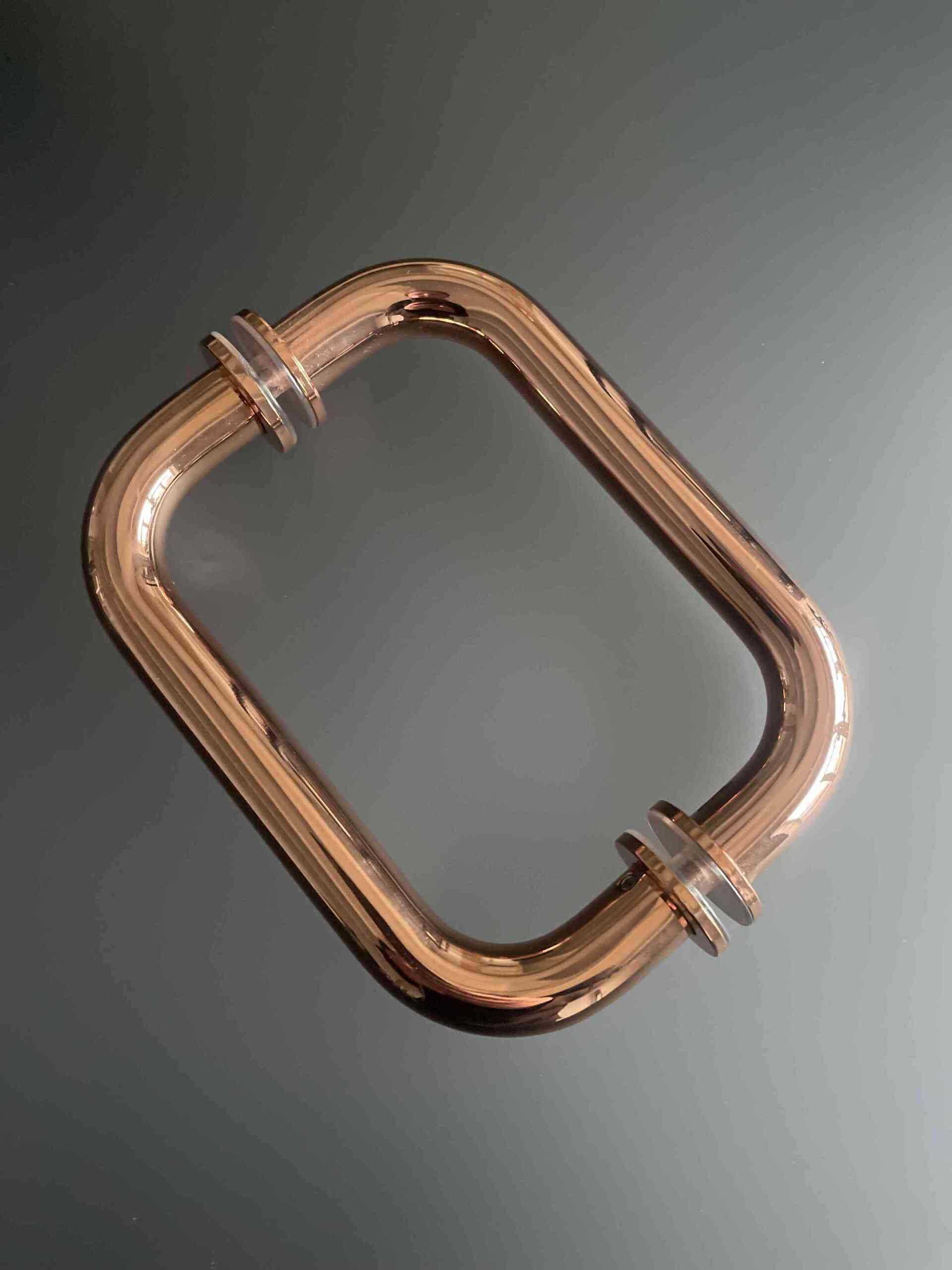 Poleeritud vask läikiv vask - klaasukse käepide