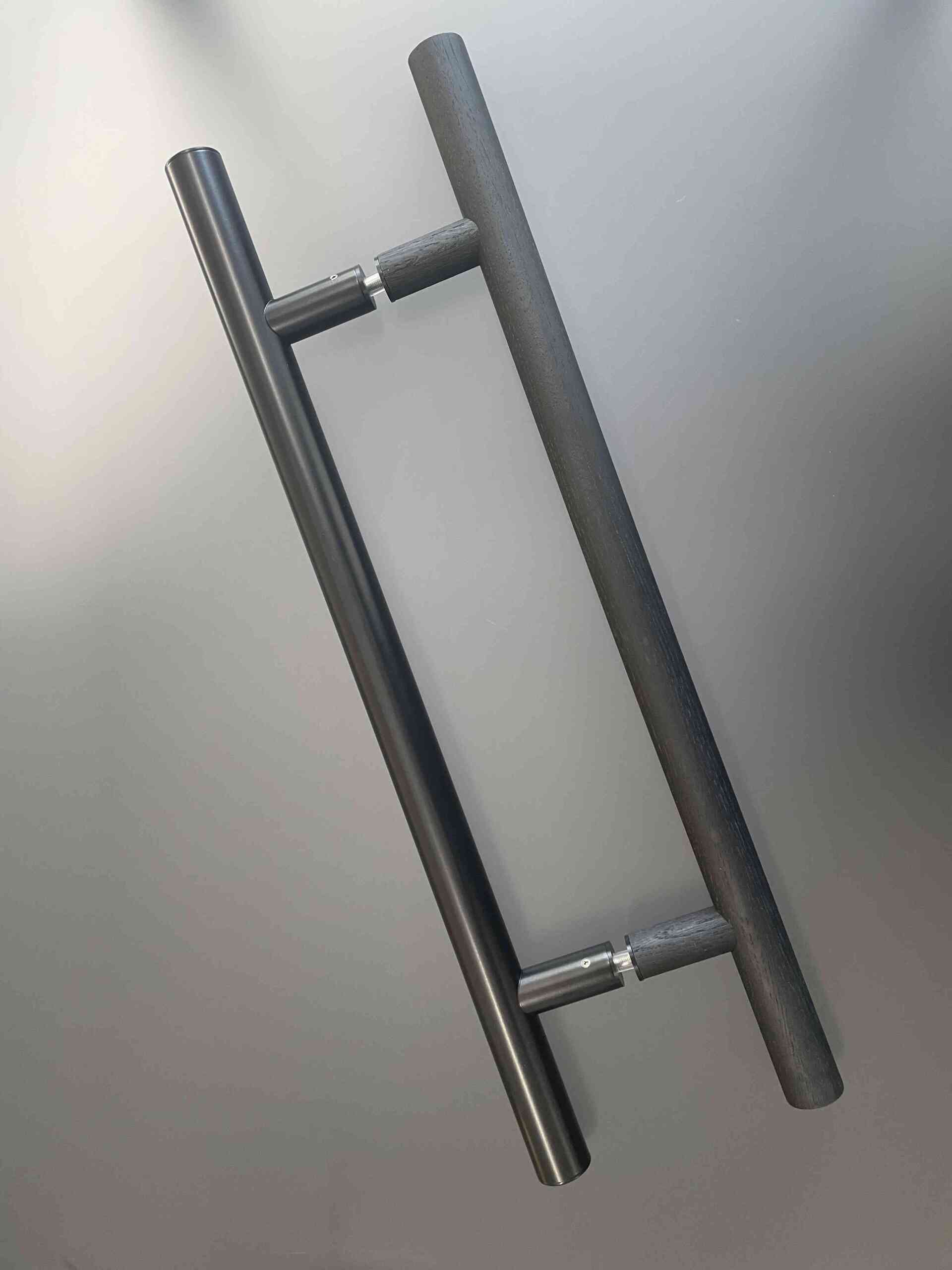 Saunaukse käepide metall + puit