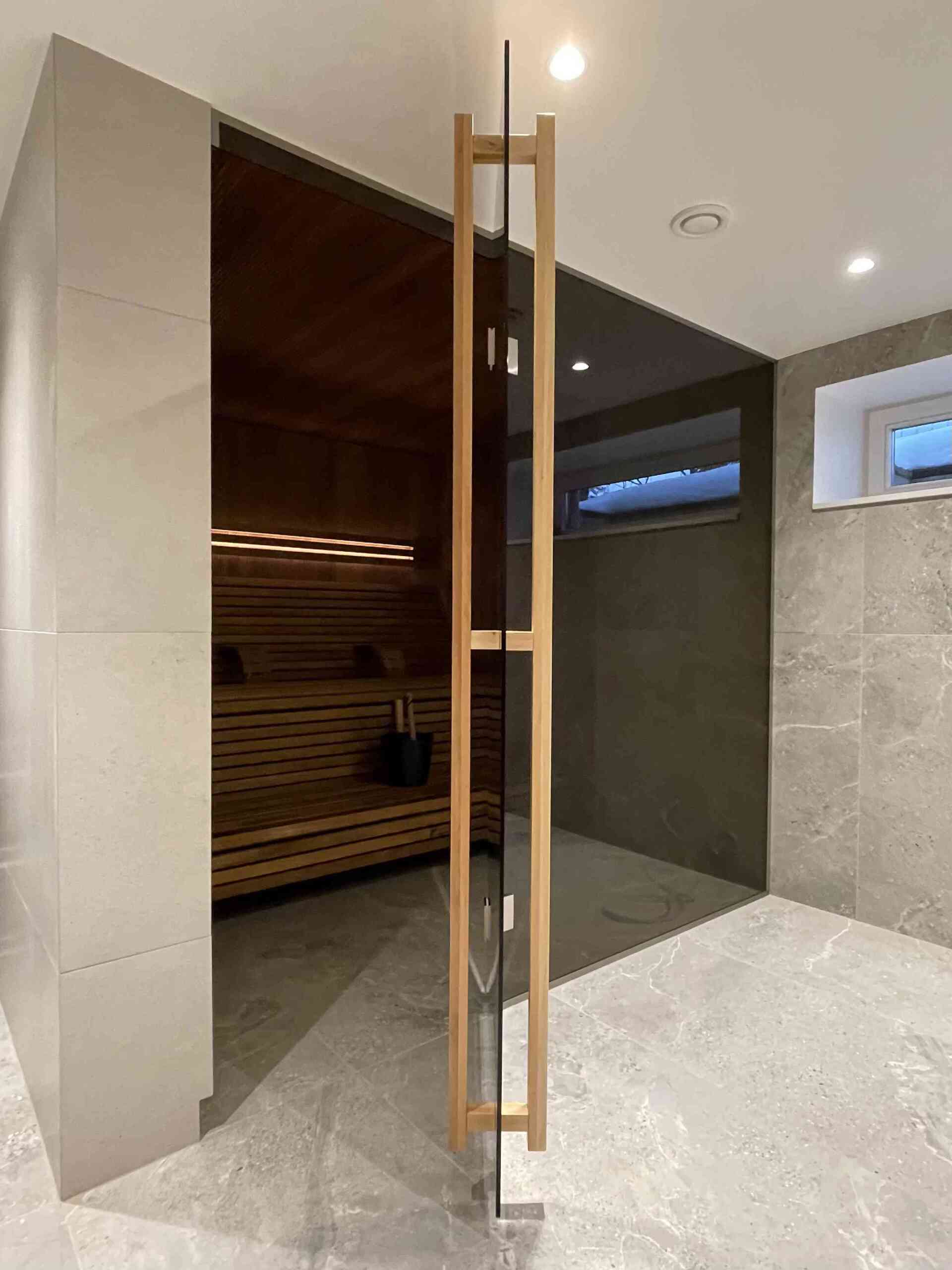 sauna klaassein sauna klaasuks pronks klaas glassworks