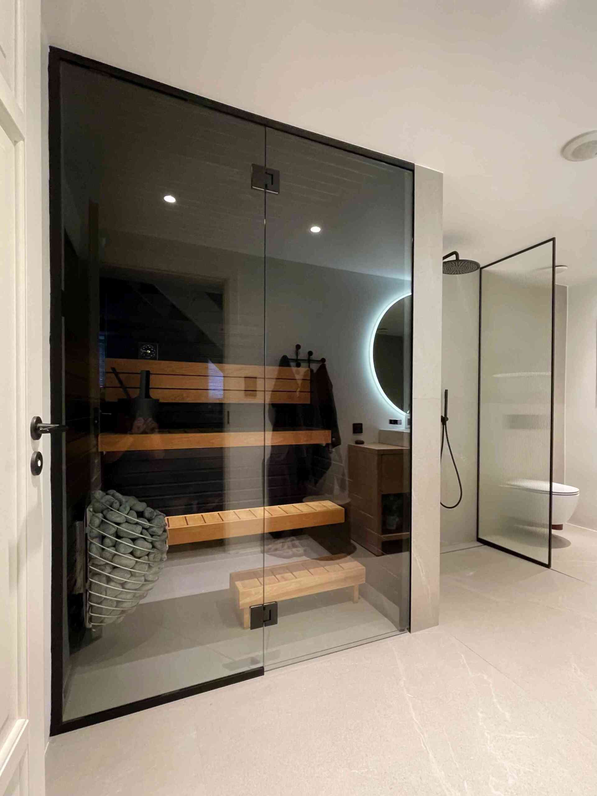 Sauna klaassein kirgas klaas matt must. sauna klaasseinad pärnu, sauna klaasuks Tartu, sunaklaassein Haapsalu,