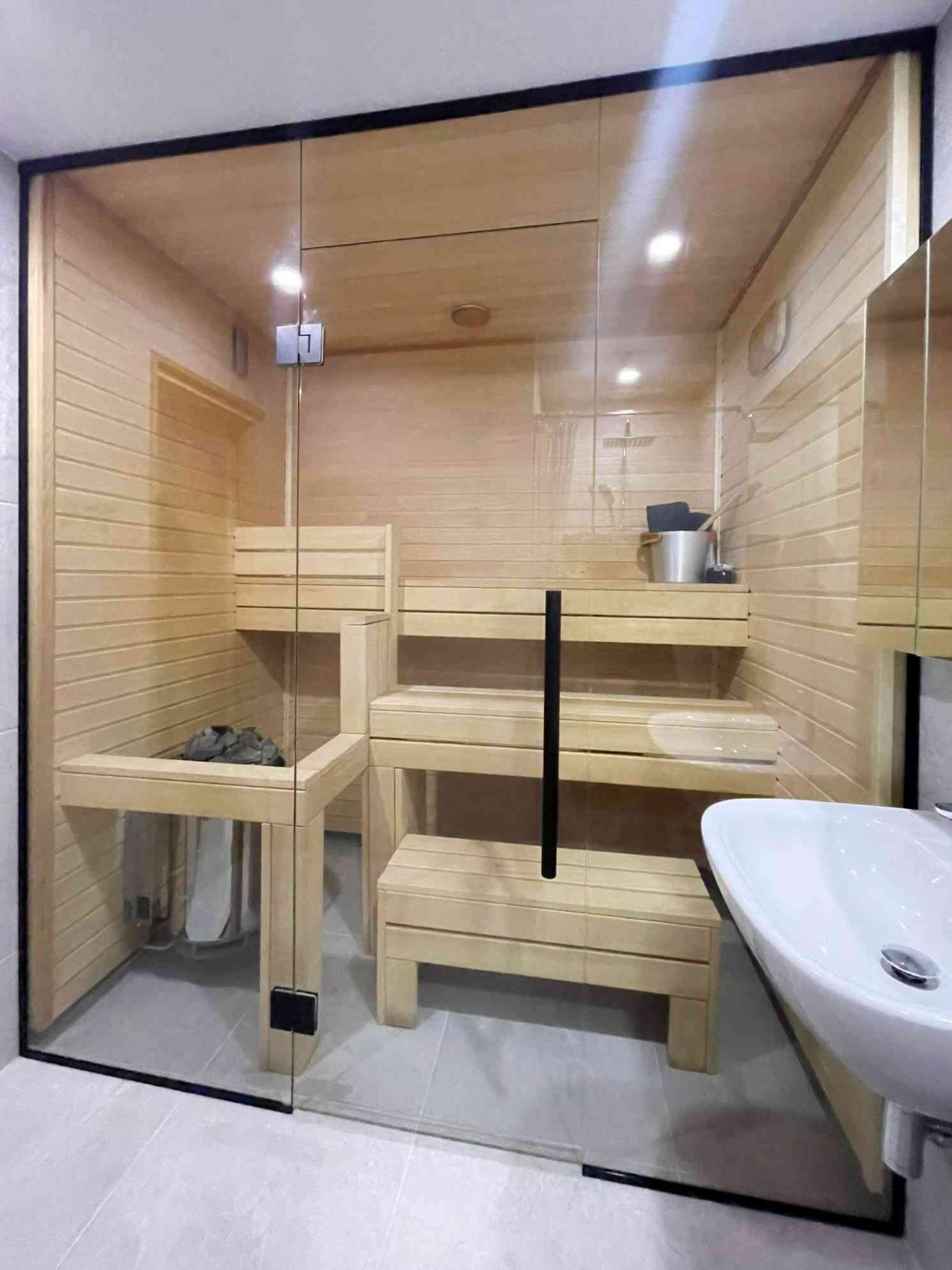 Saunaklaasid Sauna klaassein kirgas klaas matt must