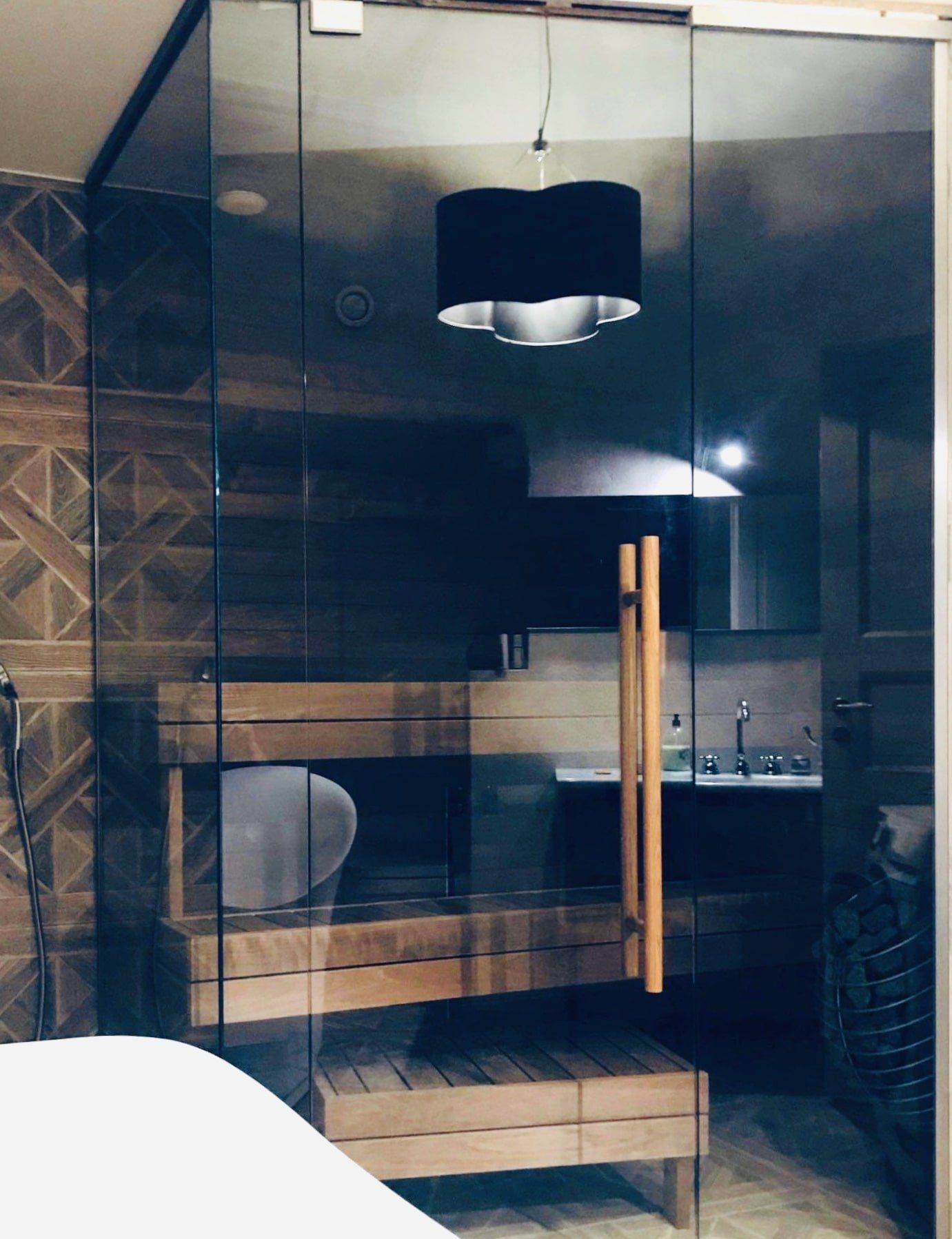 Sauna klaassein saunauks