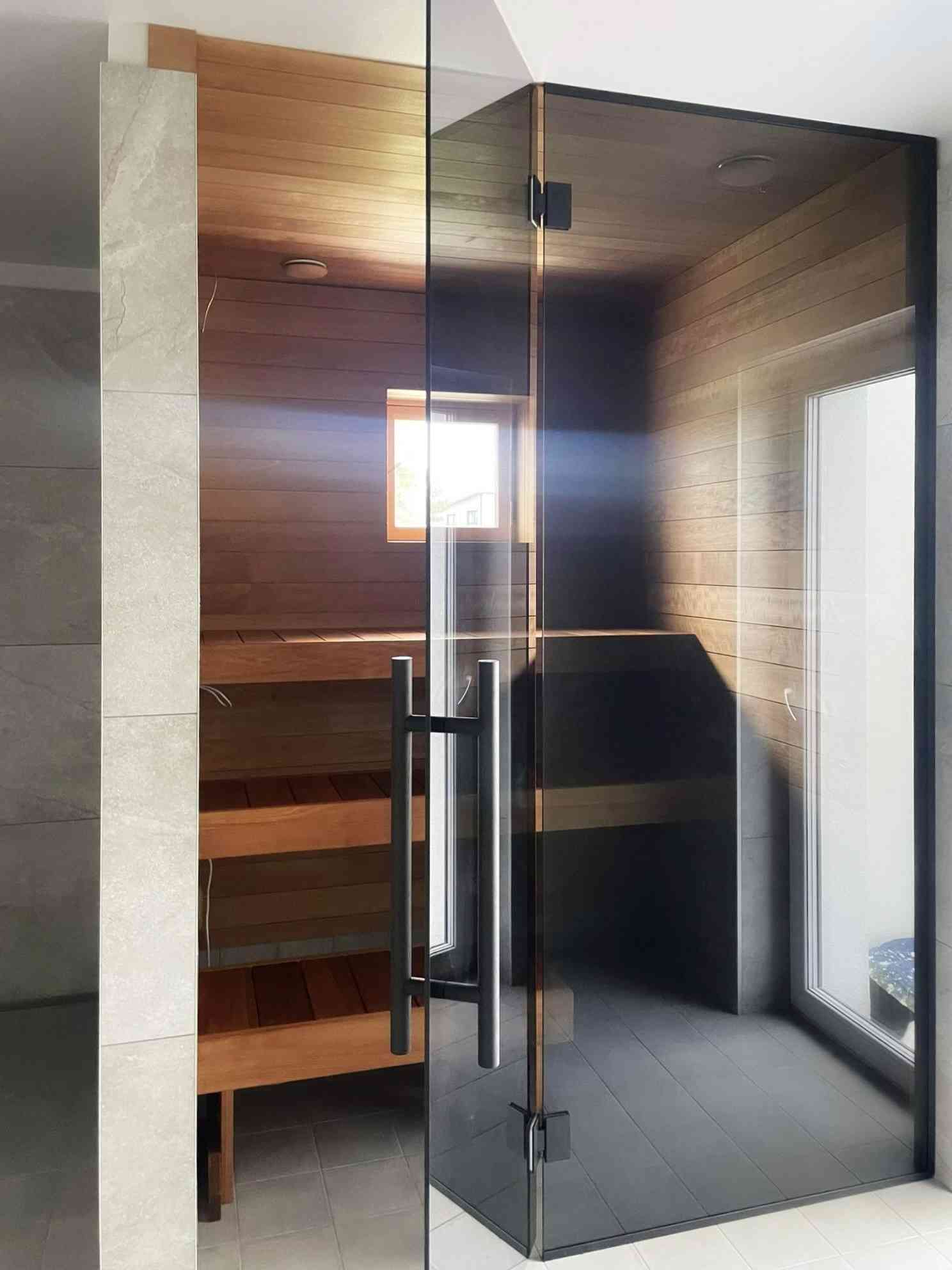 Sauna klaassein sauna klaasuks