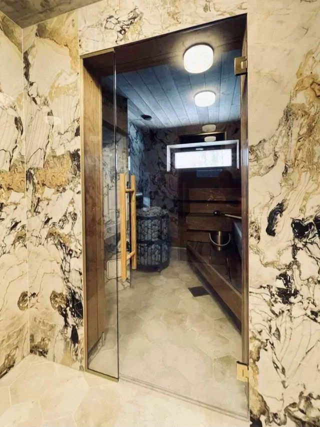 Sauna klaassein messing harjatud kuldne