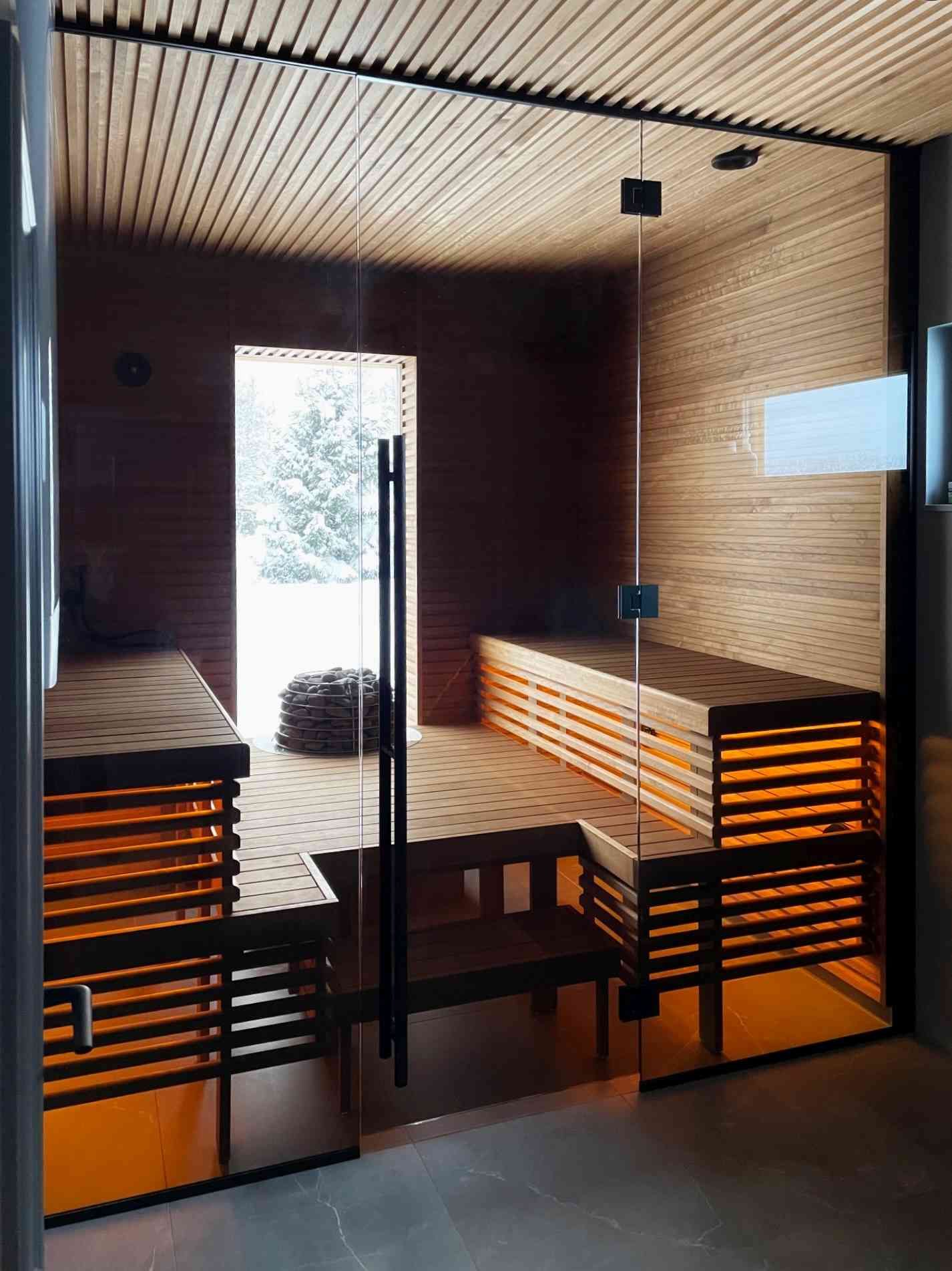 Sauna klaassein -pronks klaas