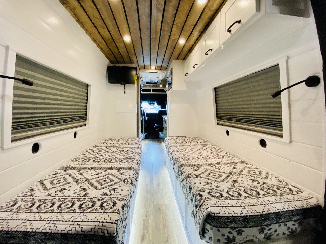bed in a camper