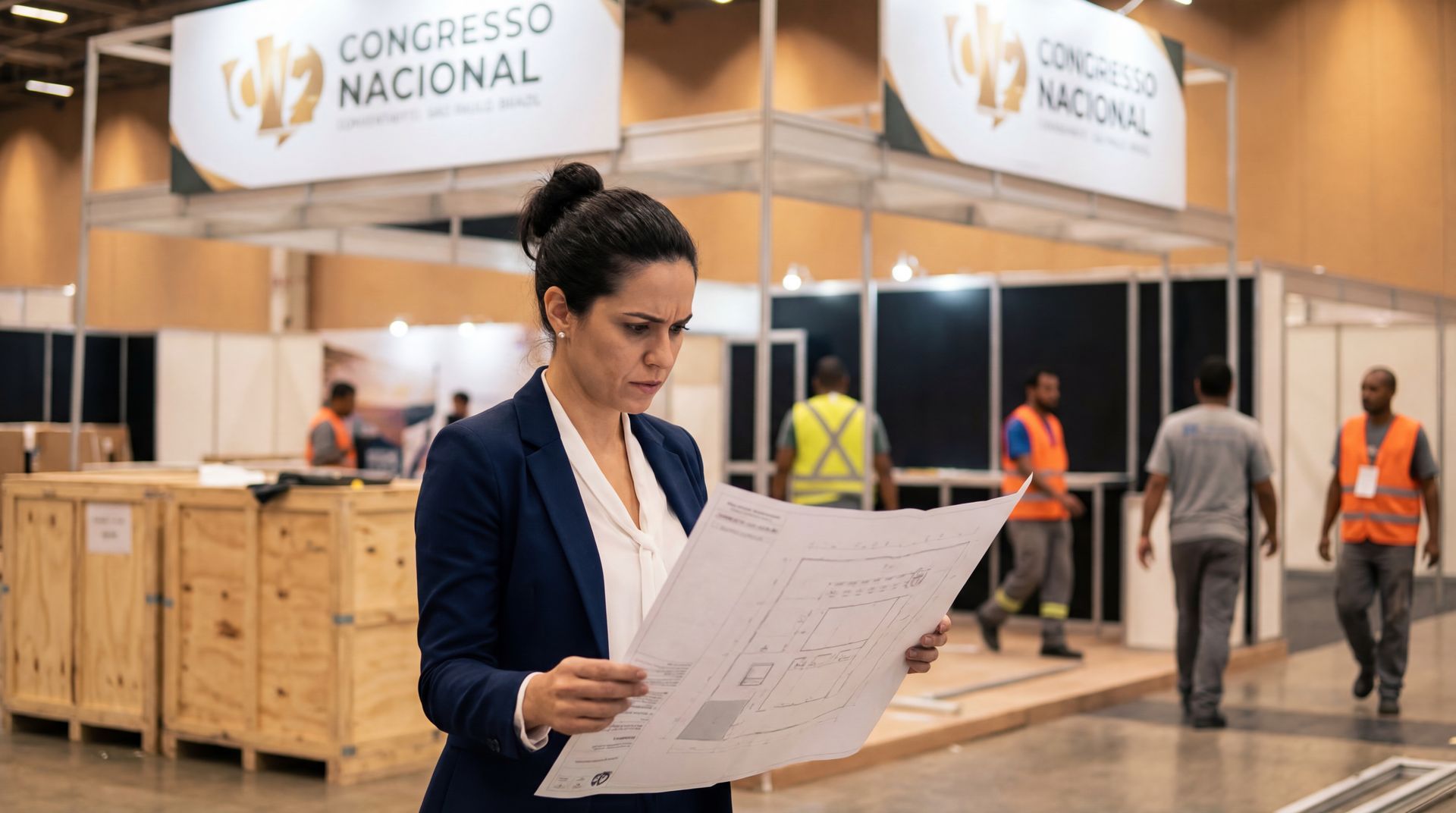Homem em frente ao laptop, em um café, olhando pensativamente para a tela, com a mão no queixo.