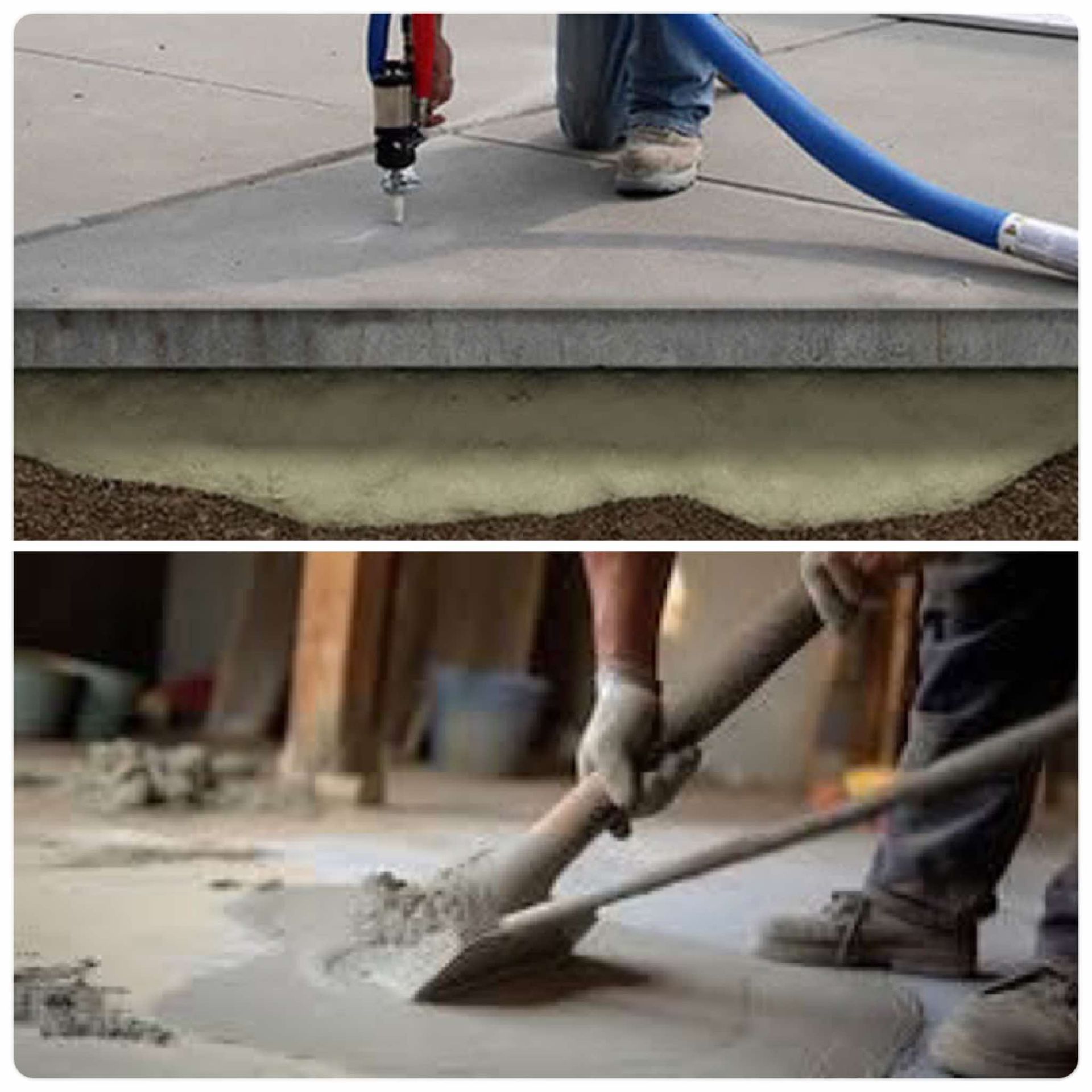 Polyurethane foam Leveling and mud-jacking process