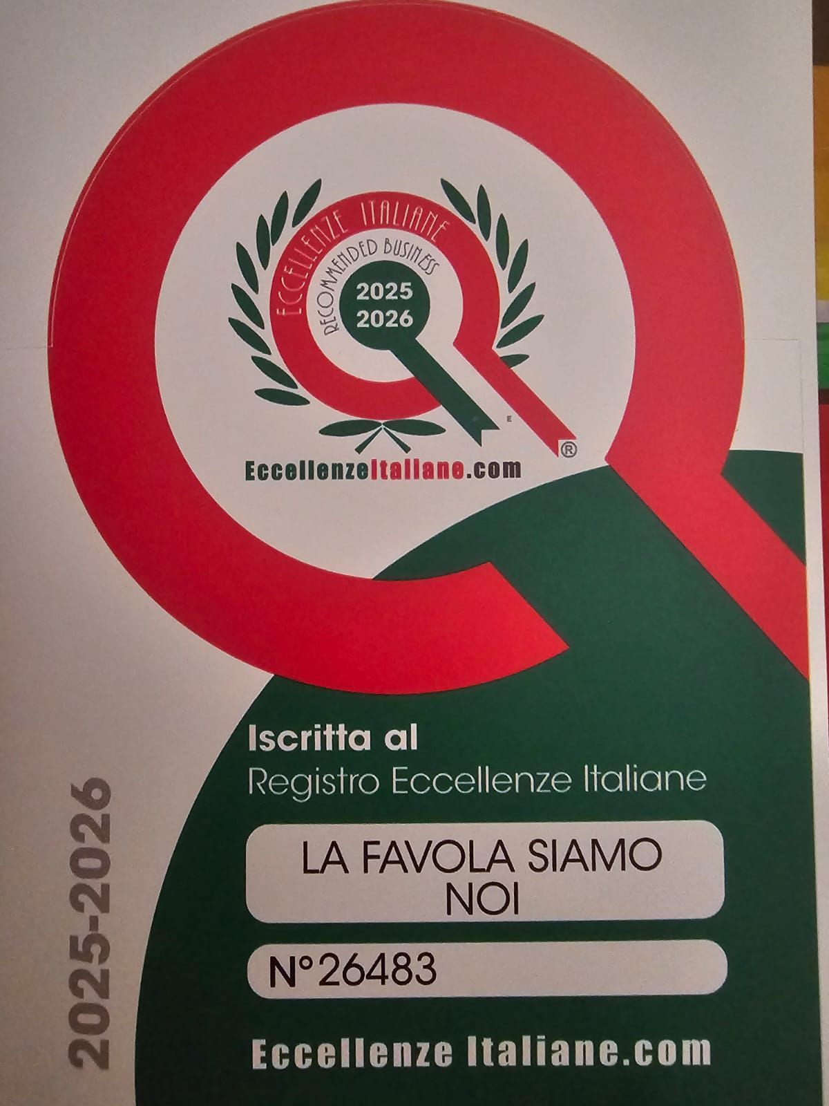 riconoscimento eccellenza italiana