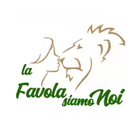 Silhouette di una donna che bacia il volto di un leone, con la scritta