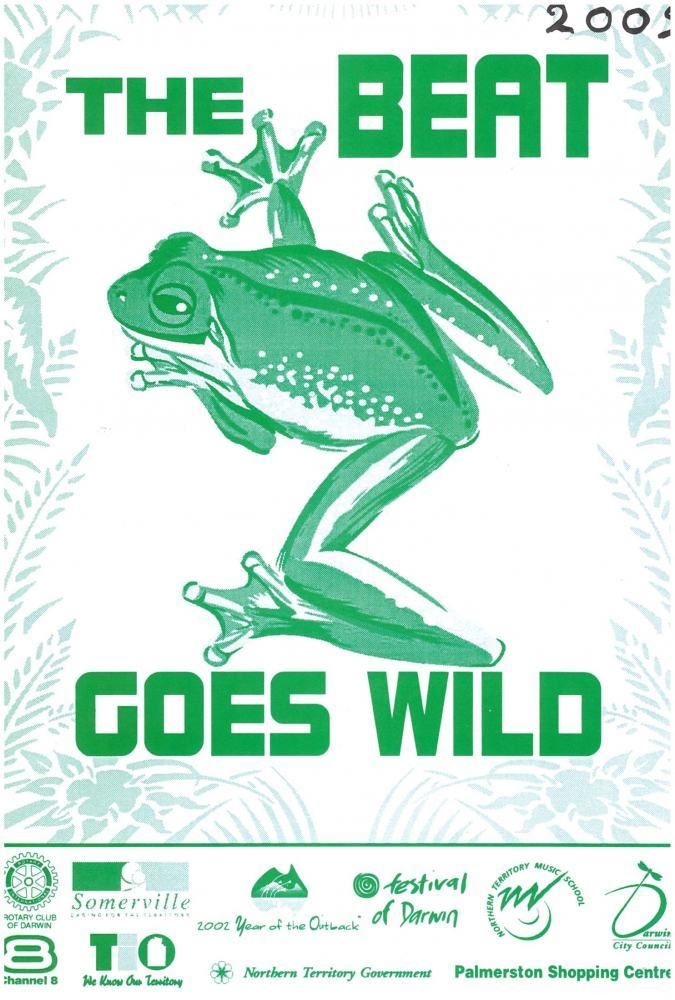 Beat poster with a frog