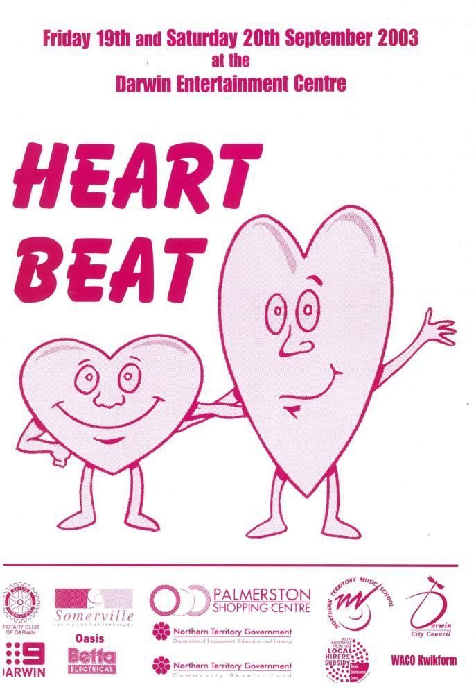 Beat poster with two hearts