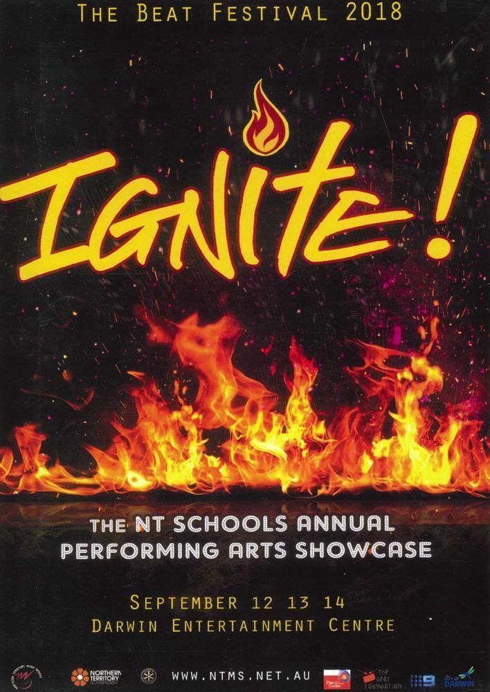 A poster for the nt schools annual performing arts showcase
