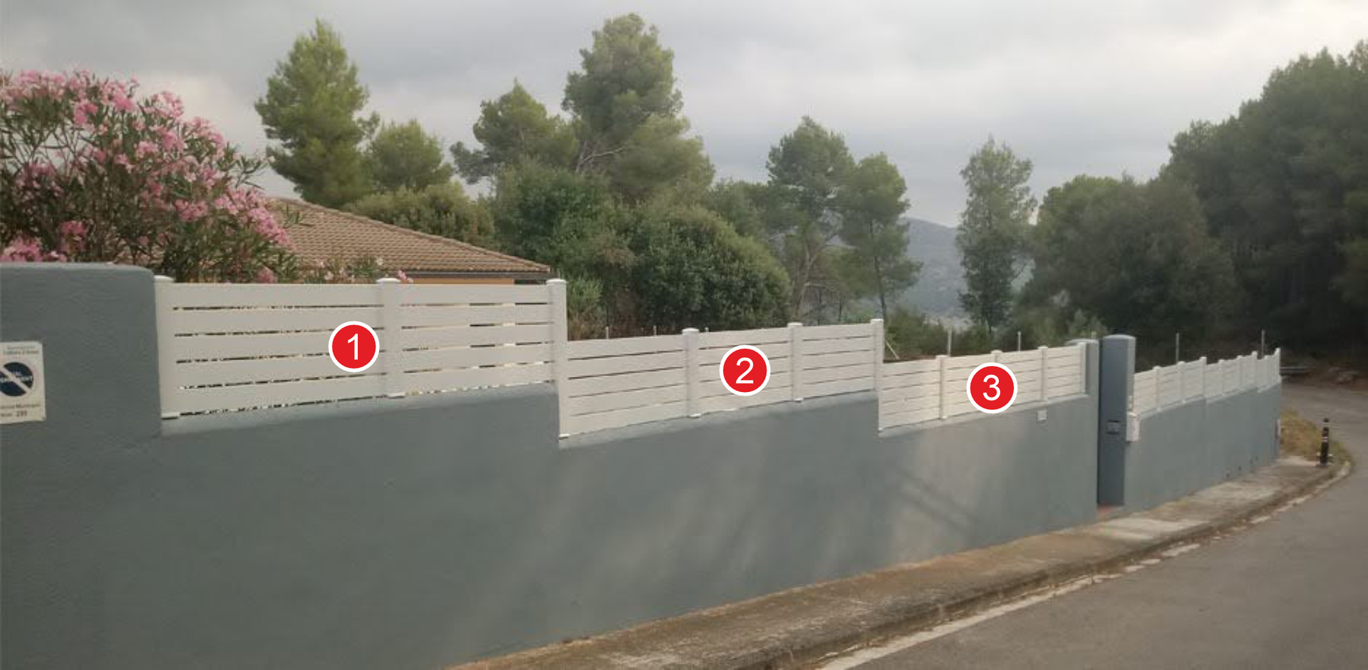 Vallas de ocultación de composite para jardín, casa, chalet, finca, piscina y mucho más. Hipervallas