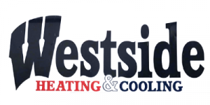 Westside Heating & Cooling logo in black, red, and blue text