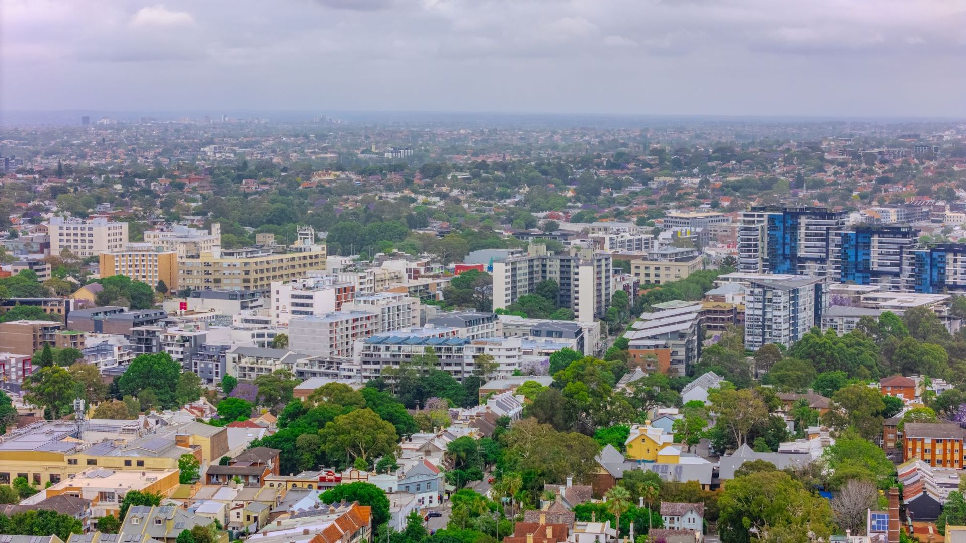 A View of a City From a Hill With Trees in the Foreground — Hume Plumbing & Roofing Wollongong in Dapto, NSW