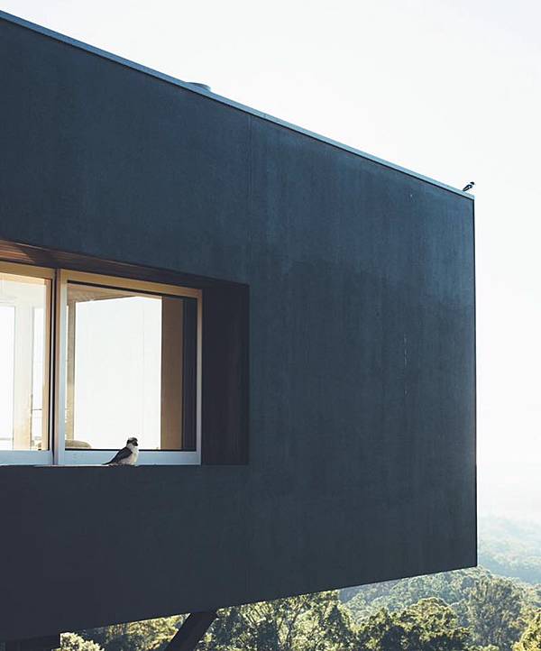 slate grey exterior of building