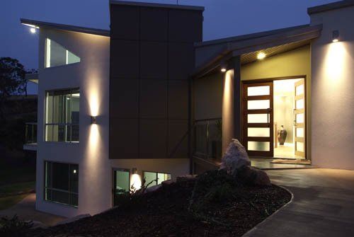 exterior of house with modern look