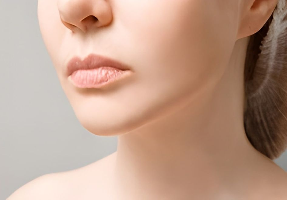 Close-up of a Person's Face Showing the Nose, Lips, Jawline, and Neck — Bespoke Institute In Southport, QLD