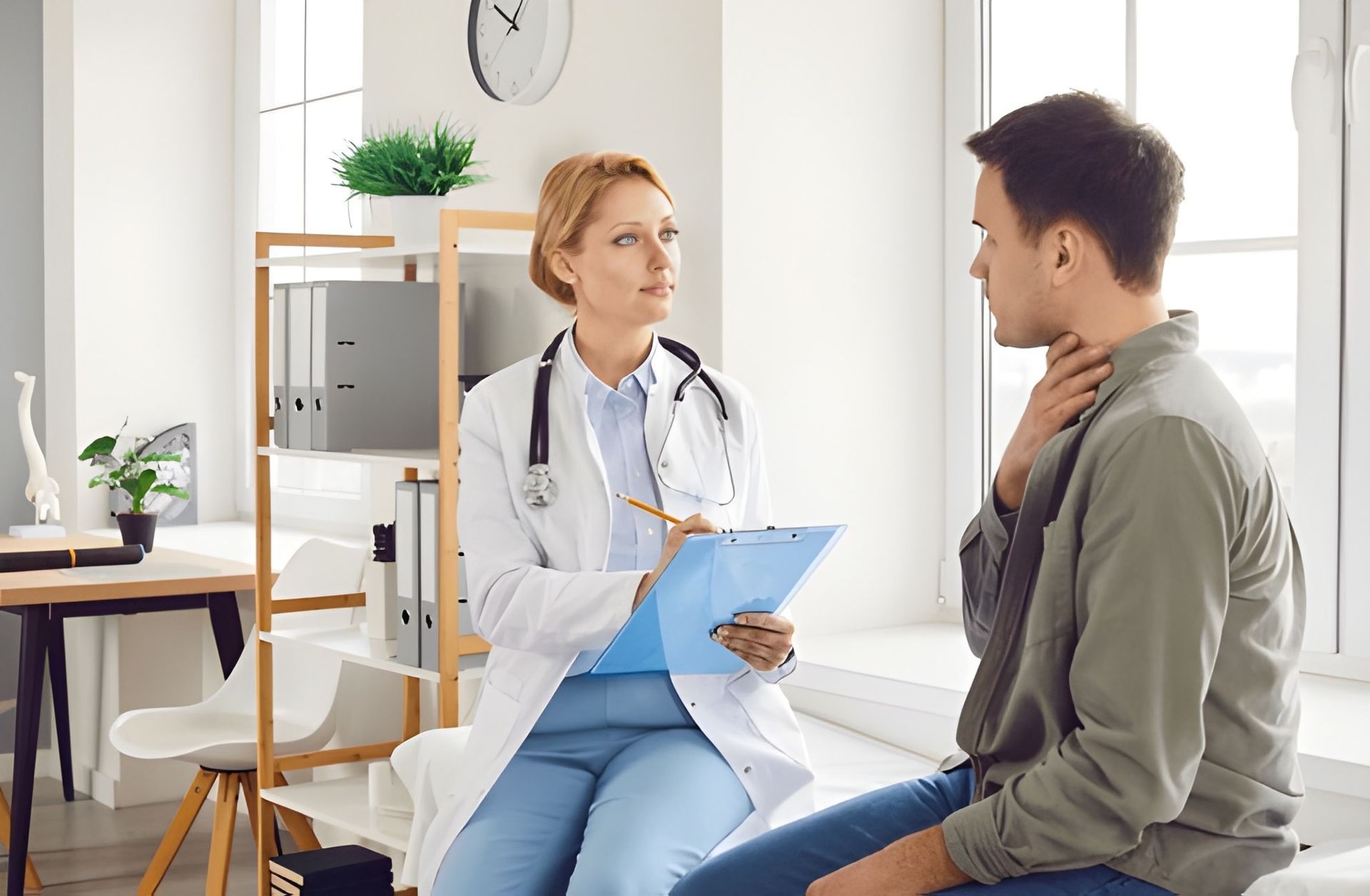 Doctor Consulting With a Patient — Bespoke Longevity and Aesthetic Medicine In Southport, QLD