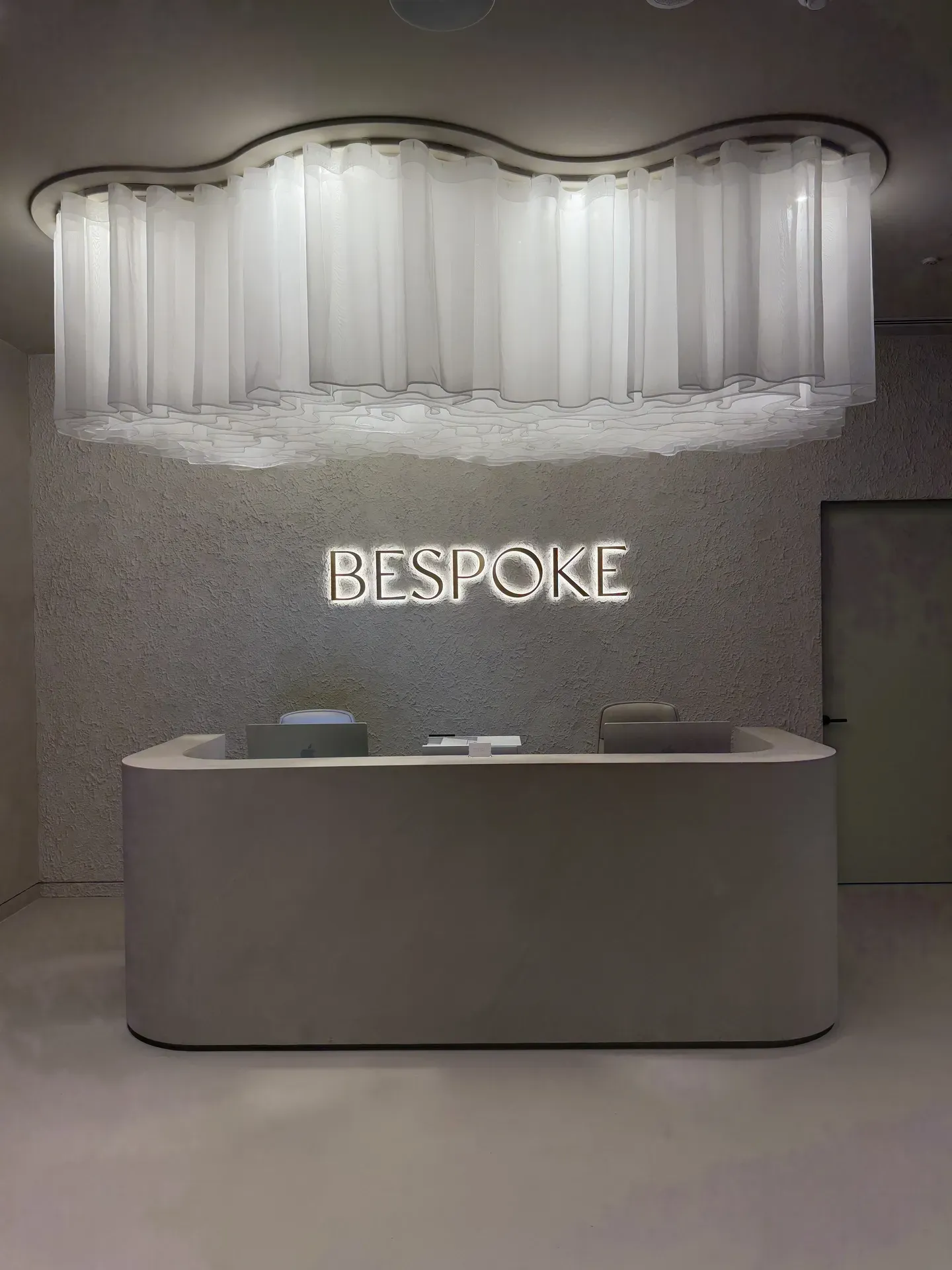 Reception desk with 