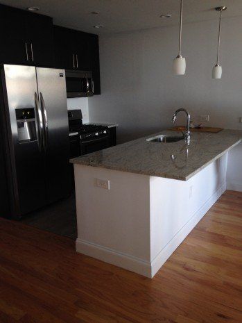 Kitchen with granite countertop