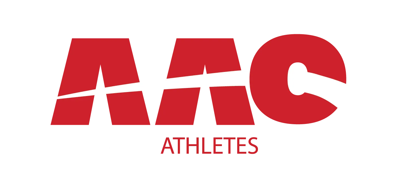 Arkansas Athletes Outreach red and white logo