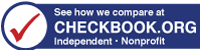 See how we compare at checkbook.org independent nonprofit