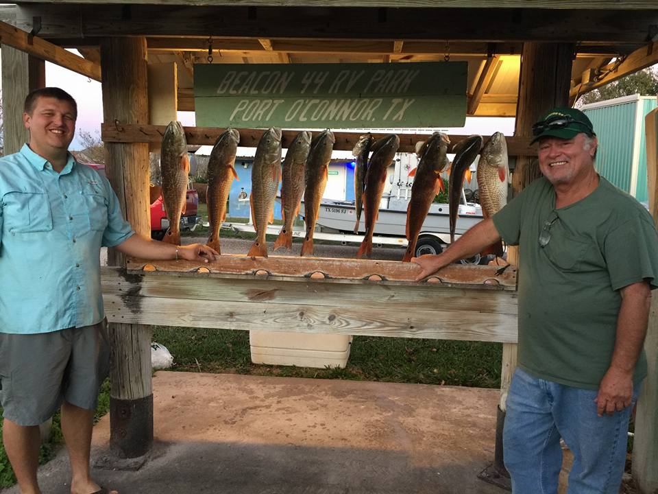 Fish and Fishermen at Beacon 44 RV Park