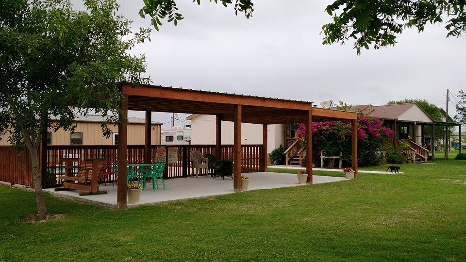 Pool area at Beacon 44 RV Park