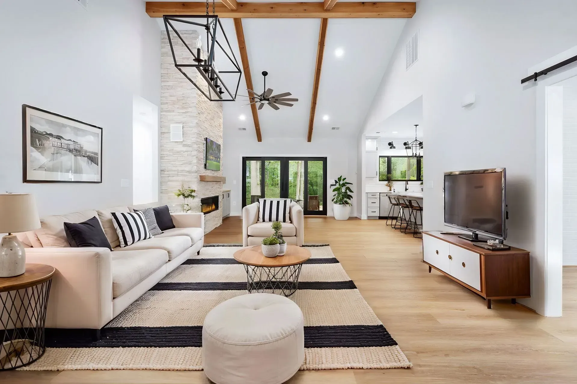 renovated home living room