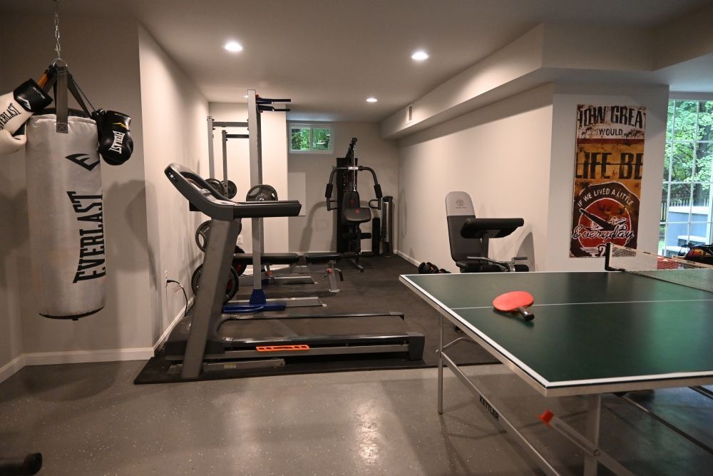 Home Gym in Basement