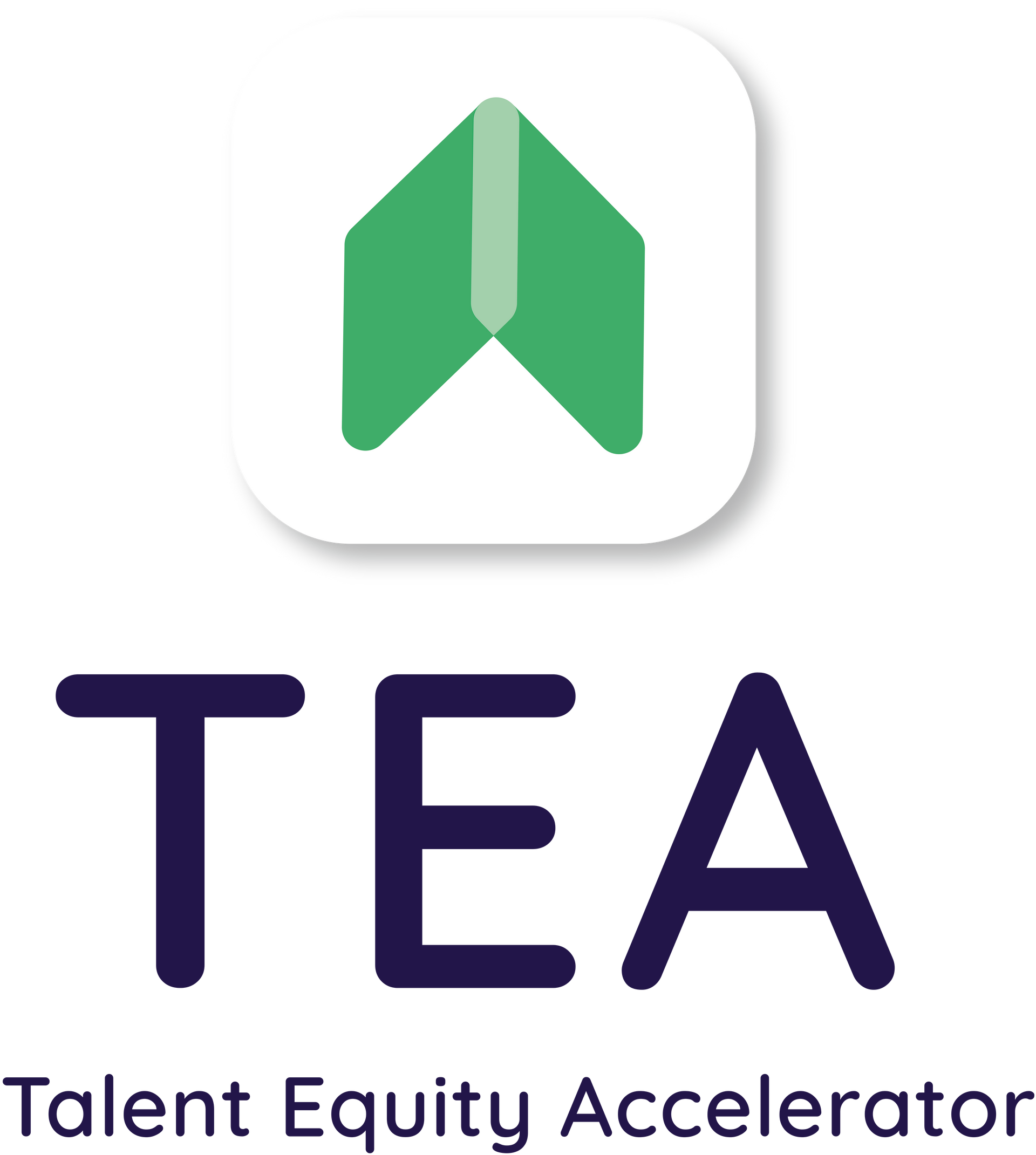 A logo for a company called tea talent equity accelerator