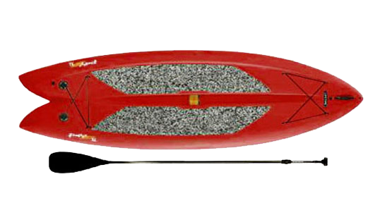 Red standup paddleboard rental