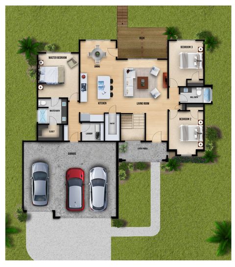 The Houston Floor Plan - Main Floor