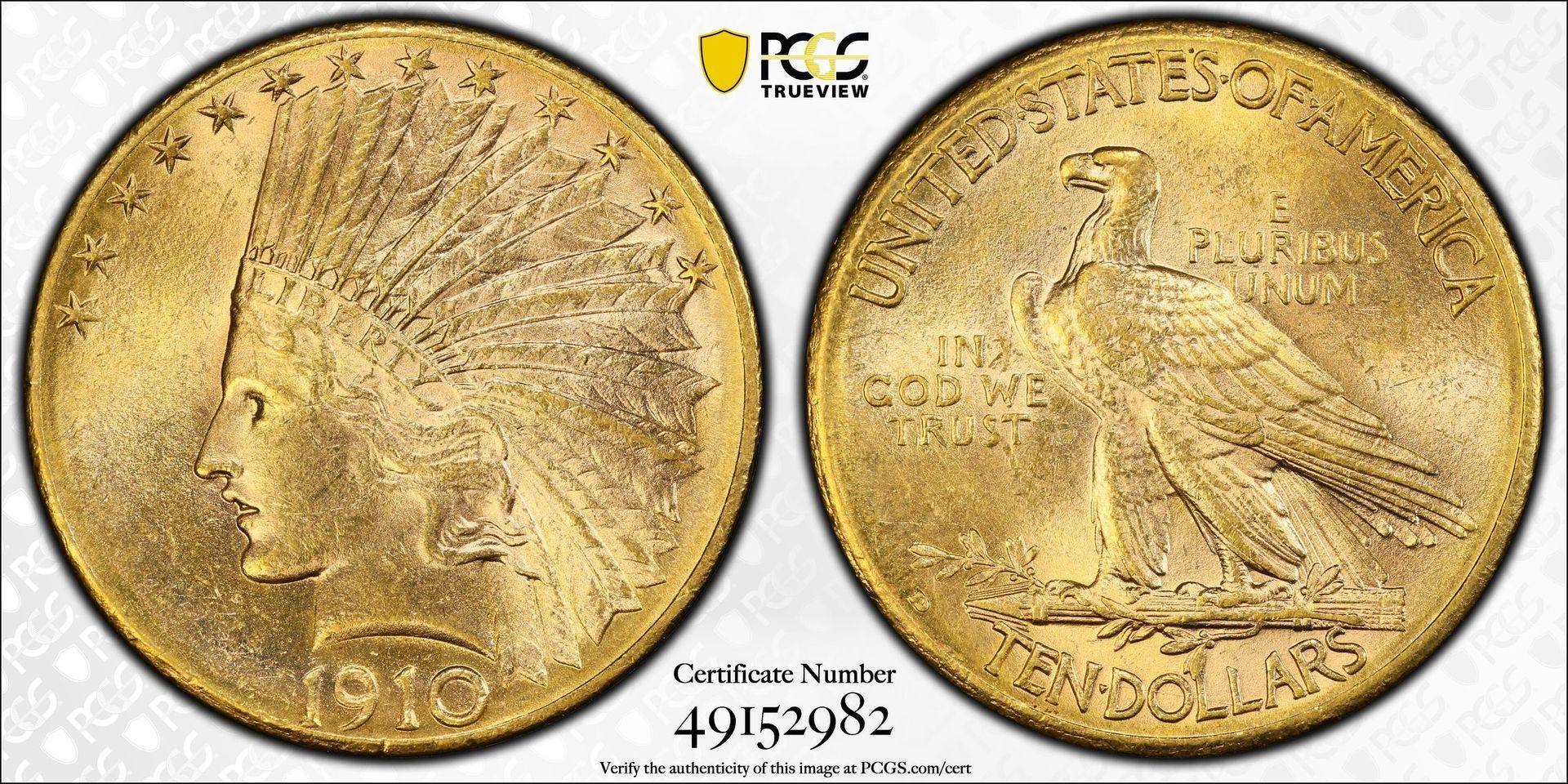 1932 $10 Indian