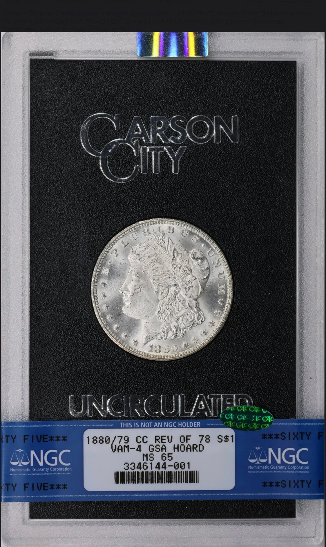 885-CC Morgan Dollar