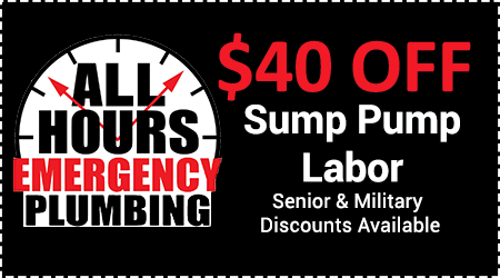 $40 Off Sump Pump Labor - Central Ohio - All Hours Emergency Plumbing