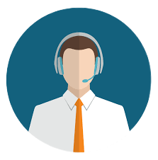 A man wearing headphones and a tie is in a circle.