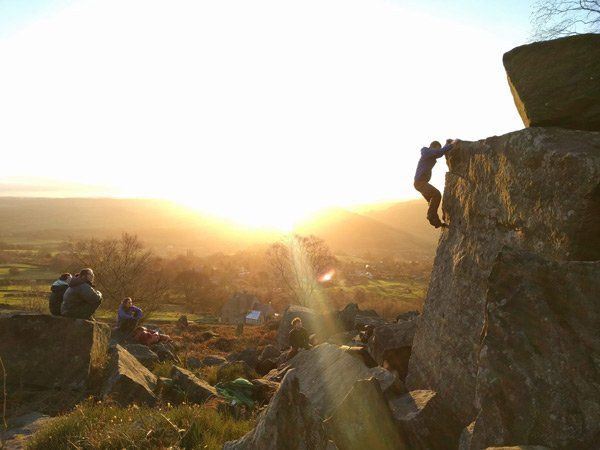 Outdoor bouldering