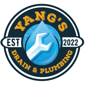 A logo for yang 's drain and plumbing