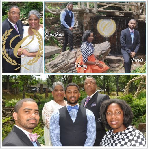 Collage of family pictures