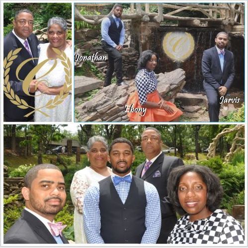 Collage of family pictures