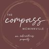 A logo for the compass mcminnville an adventures property