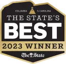 A logo for the state 's best 2023 winner.