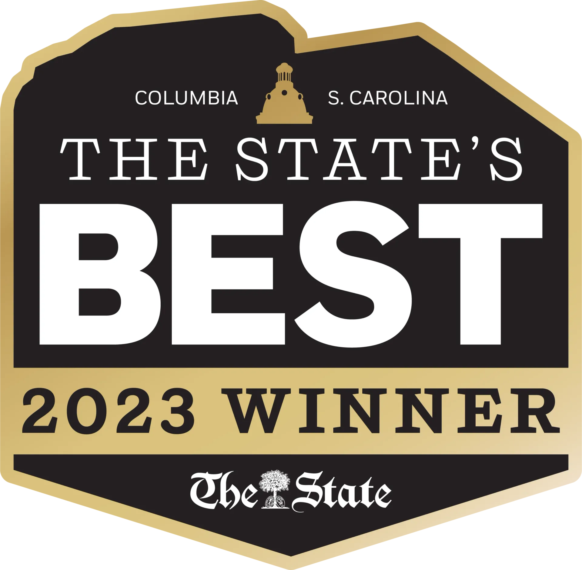 A logo for the state 's best 2023 winner.