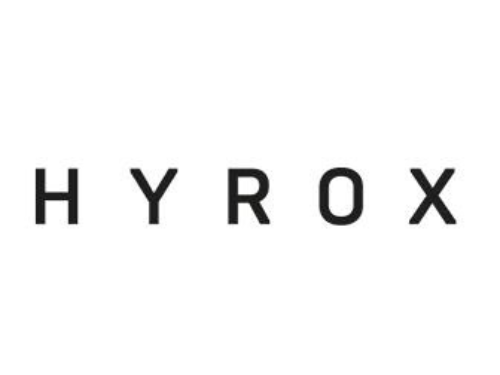 A logo for a company called hyrox on a white background.