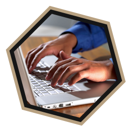 man working on computer