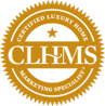 The logo for clhms is a certified luxury home marketing specialist.