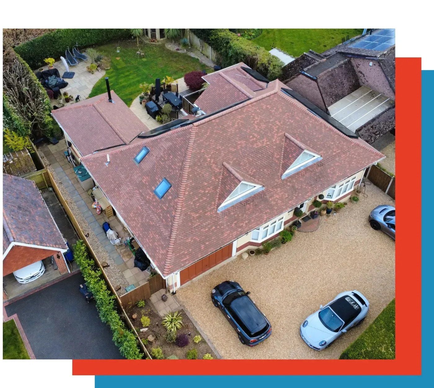 multiple roofs